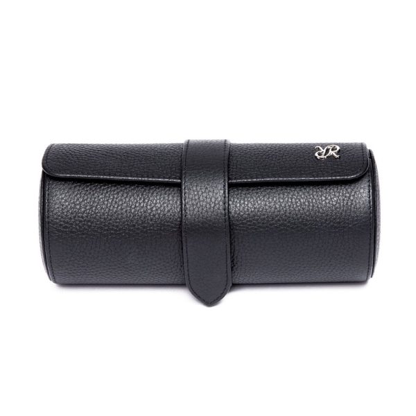 Berkeley Black Three Watch Roll