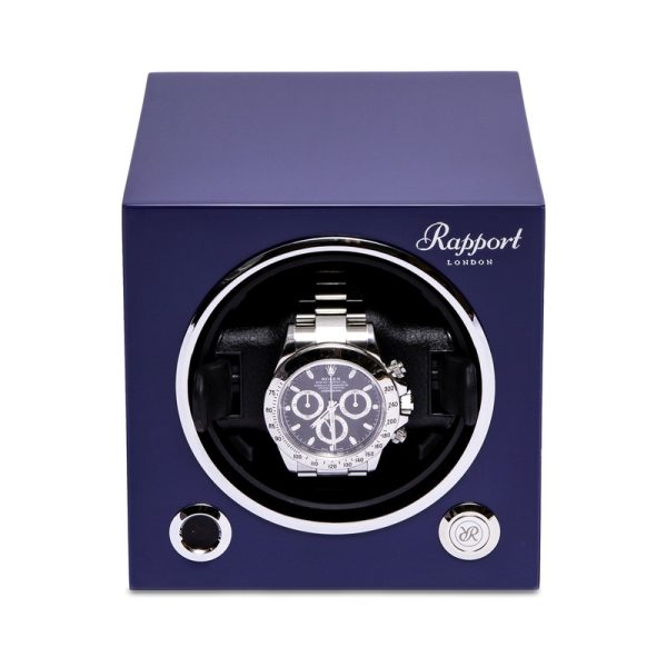 Evolution Cube Watch Winder Admiral Blue