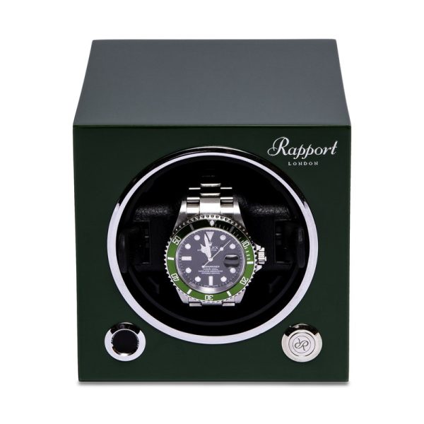 Evolution Cube Watch Winder Racing Green