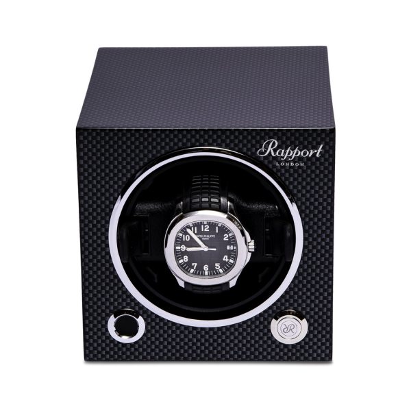 Evolution Cube Watch Winder Carbon Fibre