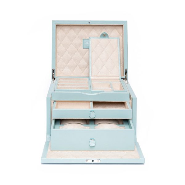 Aura Jewellery Box in Aquamarine