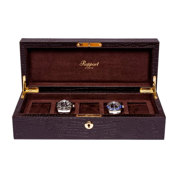 Brompton Brown Five Watch Box