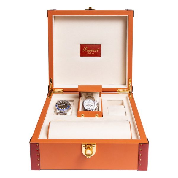 Kensington Brown Six Watch Box