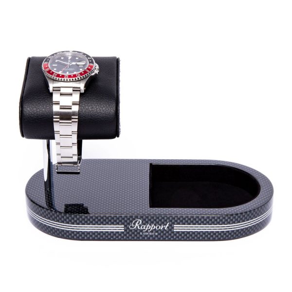 Carbon Fibre Watch Stand with Tray